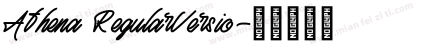 Athena RegularVersio字体转换
